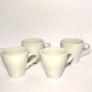 ACME Set of 4 Classic Tulip Porcelain Espresso Cappuccino Coffee Cup-170ml White
